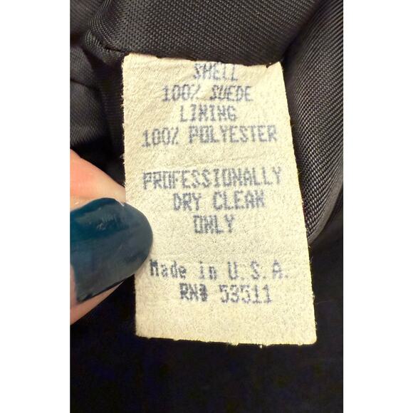 Paris New York Womens 100% Suede Leather Straight Leg Pants Size 6 - Picture 4 of 8